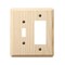 Amerelle Amerelle Contemporary Unfinished Beige 2 gang Wood Decorator/Toggle Wall Plate 1 pk 401TR - alternate 1